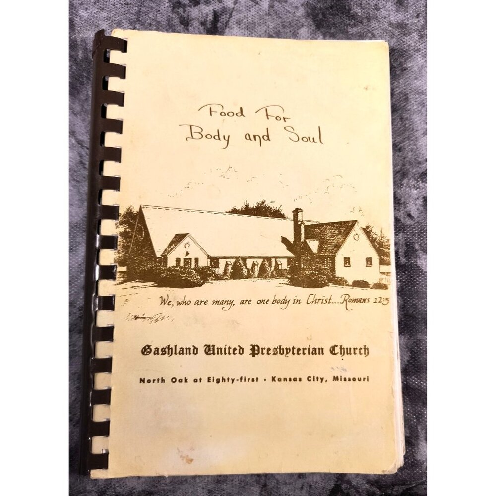 Vintage 1977 Gashland Presbyterian Church Cookbook Kansas City
